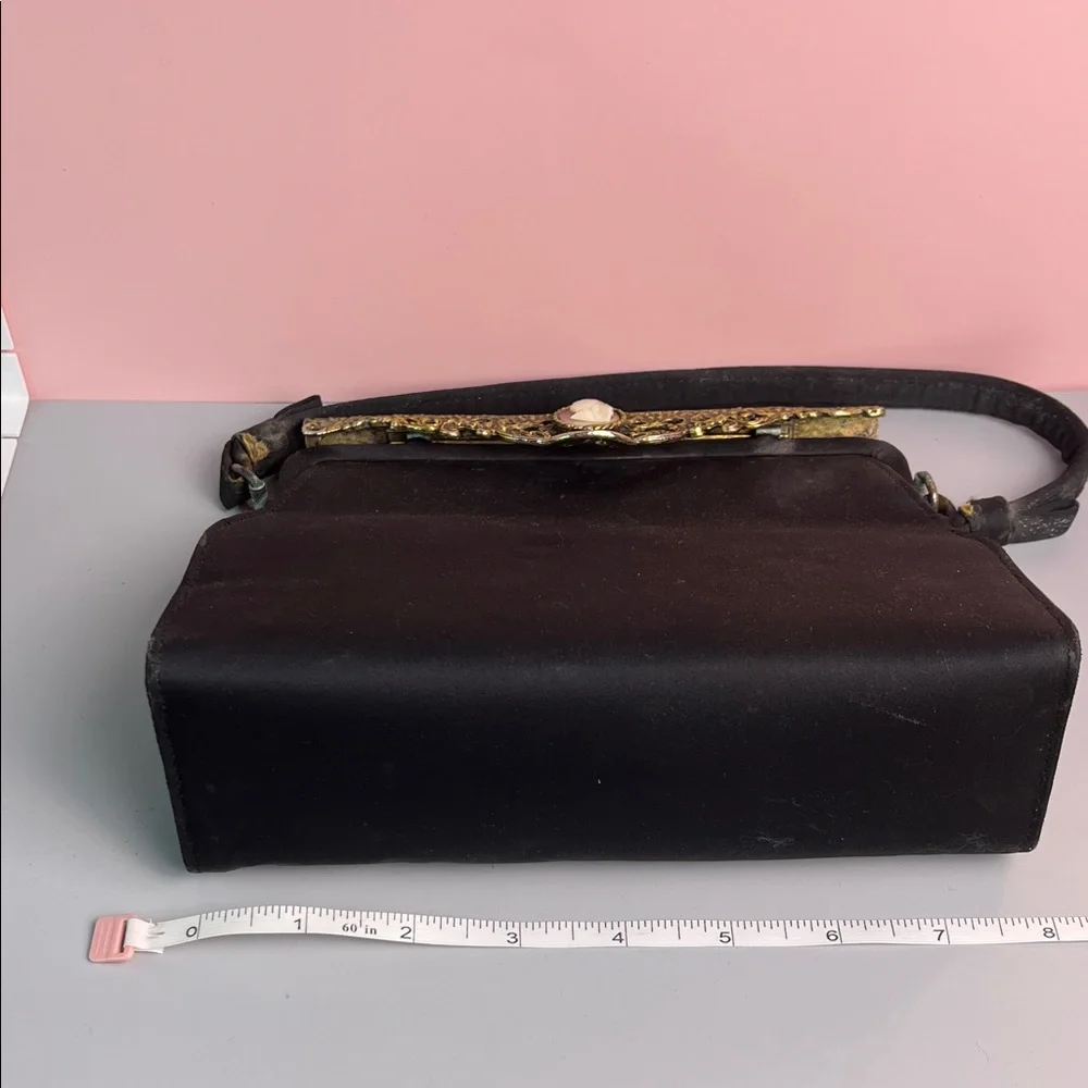 Vintage 1950's Juliart After-Five Purse with Cameo clasp Art Deco